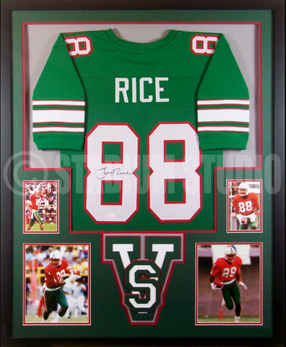 framed jerry rice jersey
