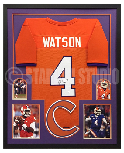 Deshaun Watson Autographed Framed Clemson Jersey