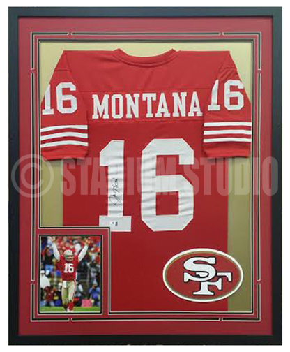 Joe Montana Autographed Framed 49ers Jersey