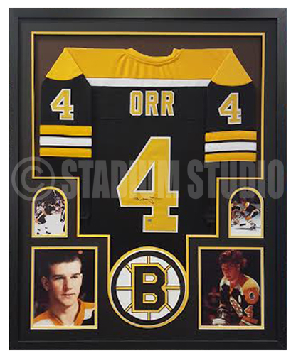 At Auction: Bobby Orr Signed Custom Stitched Jersey (Orr COA)