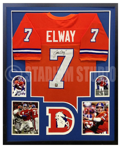 john elway framed jersey