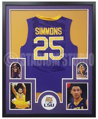 Autographed Framed LSU Tigers Jersey 