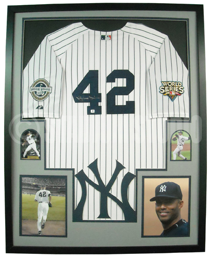 Autographed New York Yankees Mariano Rivera Fanatics Authentic Framed Navy  Mitchell & Ness Cooperstown Collection Replica BP Jersey Shadowbox