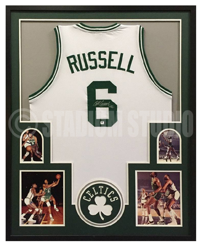 bill russell jersey signed