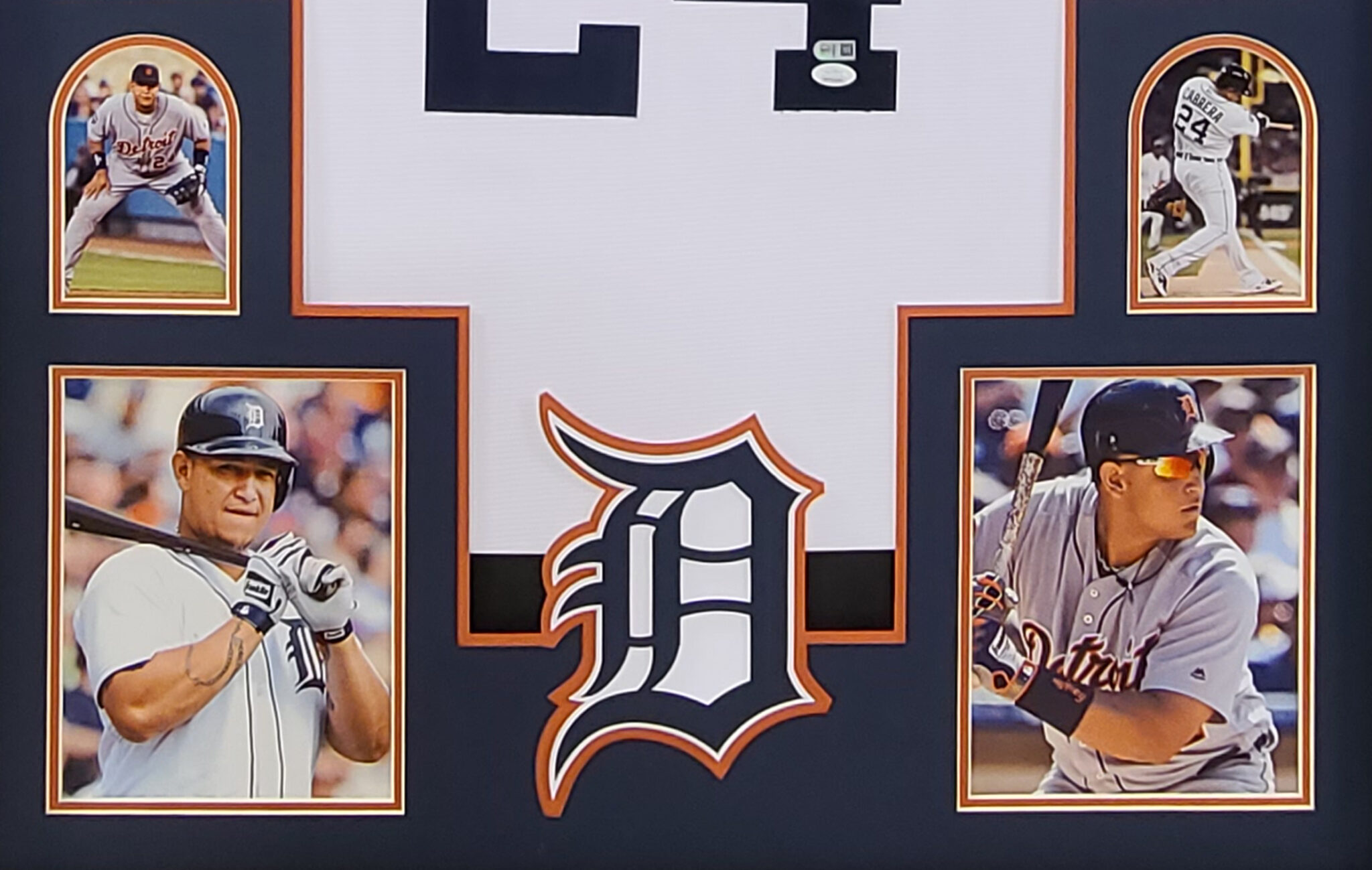 Miguel Cabrera Autographed Framed Tigers White Jersey - The Stadium Studio
